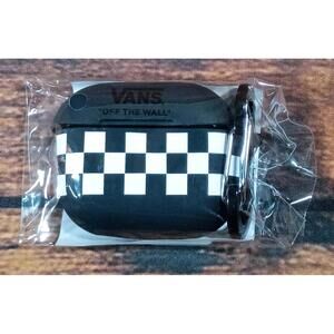 Vans Standard Earbud Case with Black and White Checkerboard Design‎